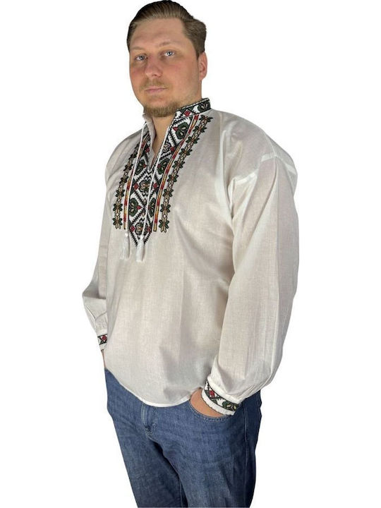 Blouse White Green