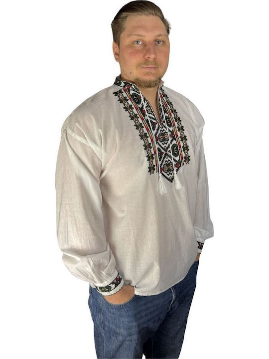 Blouse White Green