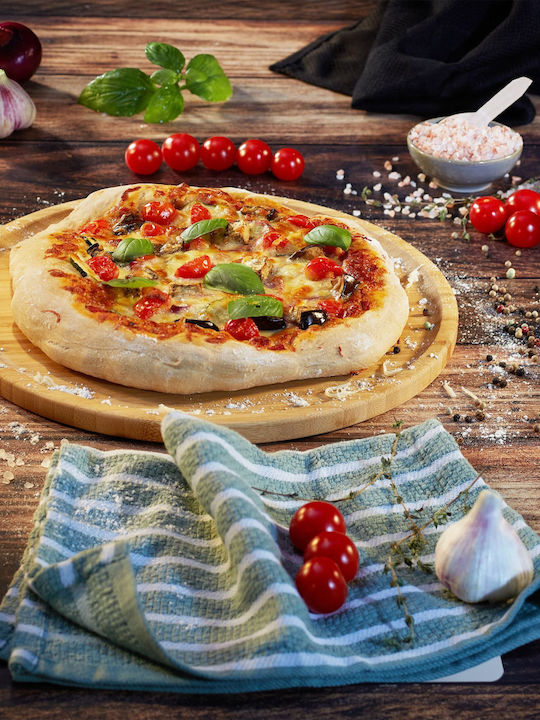 Relaxdays Wooden Pizza Serving Platters 32x32cm 2 Pieces