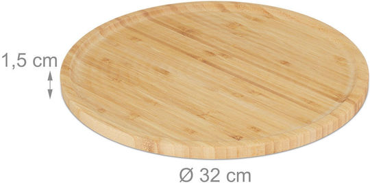 Relaxdays Plăci De Servire Din Lemn 32 Cm