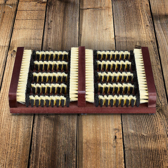 Răzuitor de Încălțăminte Relaxdays 5,5x36x26cm Maro Închis Negru Bej 1,1kg