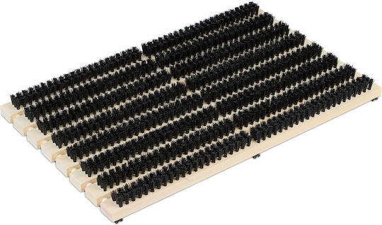 Relaxdays Schuhbürste Natürliche Schwarze 4,5x59x36cm 2kg