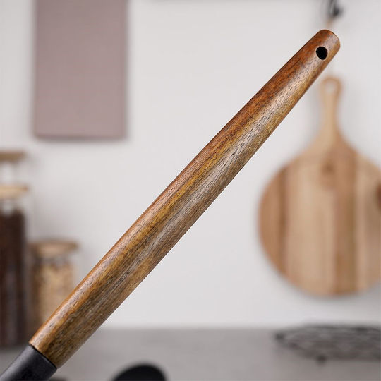 Excellent Houseware Lingură De Bucătărie Din Lemn Neagră 31.5cm