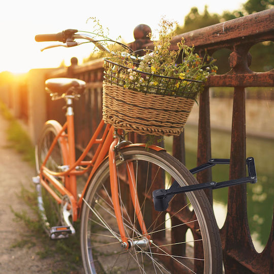 Relaxdays Încuietoare Pliabilă pentru Bicicletă 6 Segmente Neagră 85cm 20x5x7cm