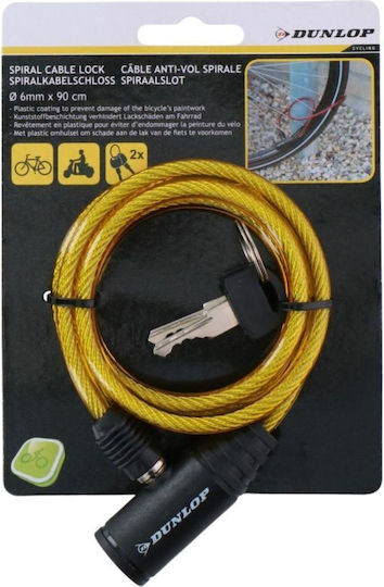 Dunlop Fahrradschloss 0.6x90 Cm 2082585 Gelbe