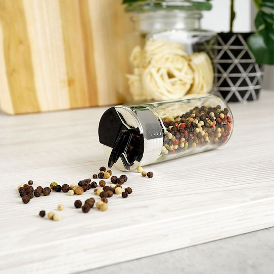 Orion Glass Transparent Spice Jars 6 Pieces