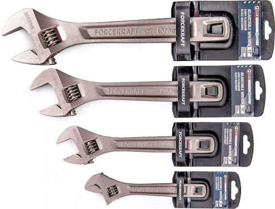 Forcekraft Регулируем Ключ Плосък Profi Crv 8"-200mm