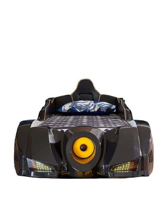 Dark Mobil Night Rider Kids Bed Car Single Black