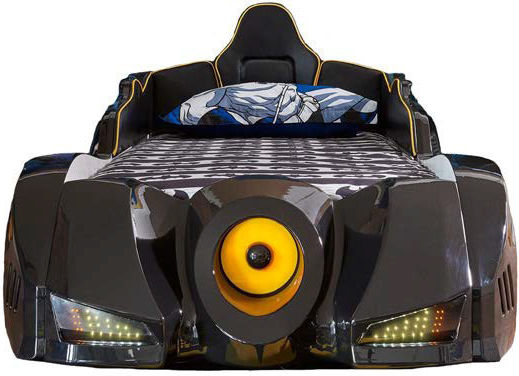 Dark Mobil Night Rider Kids Bed Car Single Black