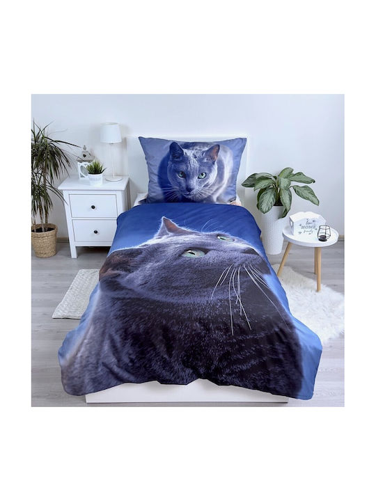 CAT Детска Завивка Единична Dark 140x200см