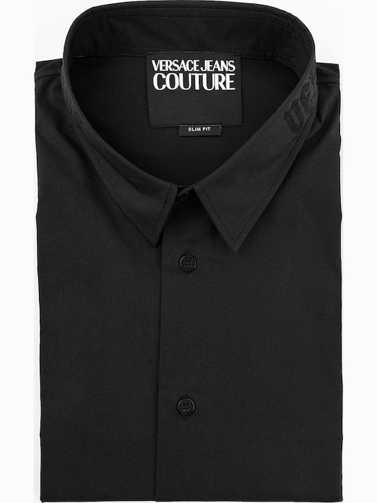 Long-sleeved Cotton Shirt Black