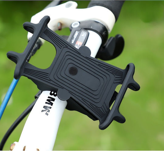 Suport Telefon din Silicon pentru Bicicletă Motocicletă Trotinetă 4-7 Inch Negru