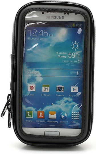 Alista Home Suport Carcasă Telefon Mobil Bicicletă Motocicletă Rezistent la Apă și Șocuri Ecran Tactil Rotativ 360 Negru 4.8 5.4 Inch