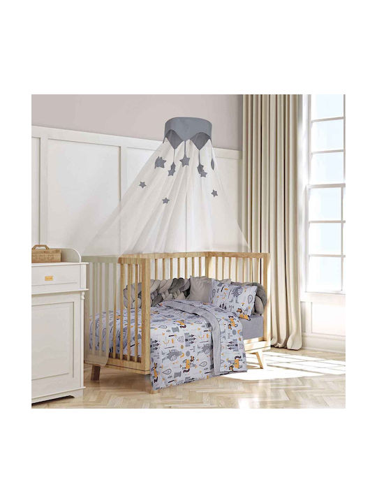 Alouette Set Baby Crib Cotton Multicolour Sheets 3 Pieces
