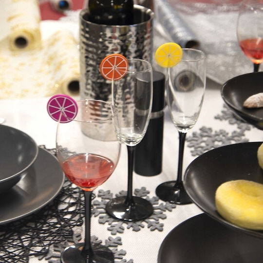 Orion Set of White Wine and Water Glasses Made of Glass 8 Pieces