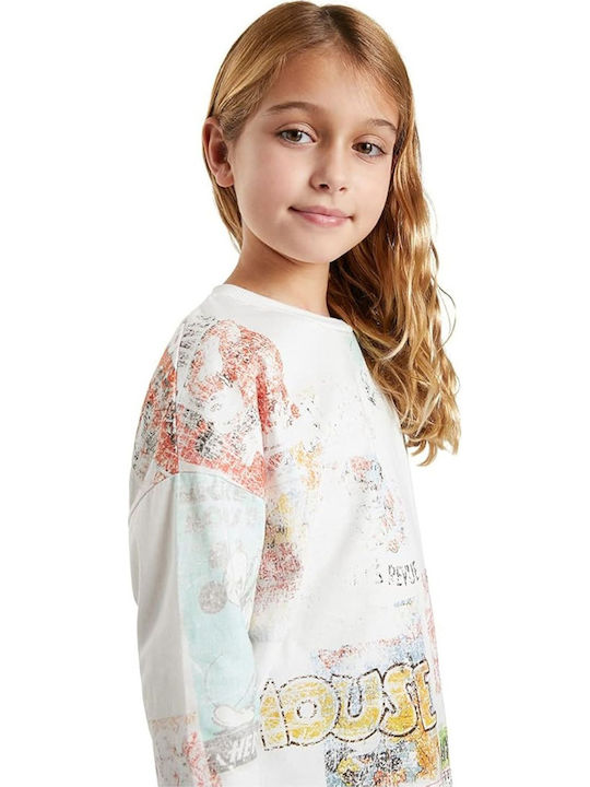 Kids White Top Vintage Mickey