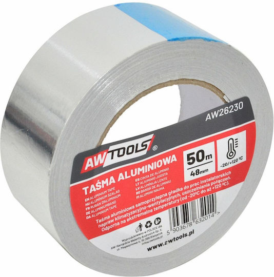 AWTools Aluminum Adhesive Tape 48m x 48mm