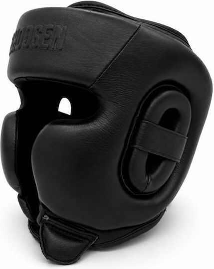 Chosen Adult Open Face Leather Black Boxing Helmet