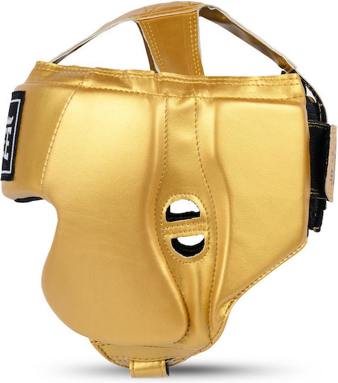 Benlee Mike Kids Open Face Boxing Helmet Made Of Gold Synthetic Leather