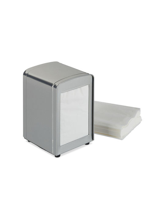 Relaxdays Serviettenhalter Silber