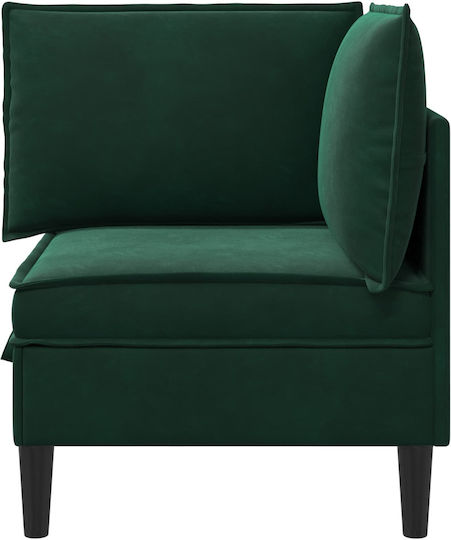 Scaun De Relaxare Catifelat Verde Închis 70x70x82cm