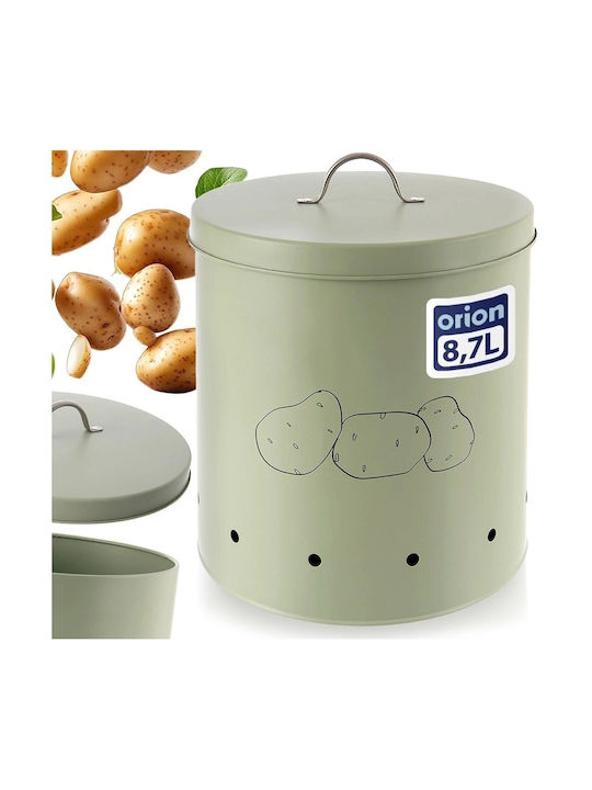 Orion General Use Vase with Lid Metallic Green 8700ml