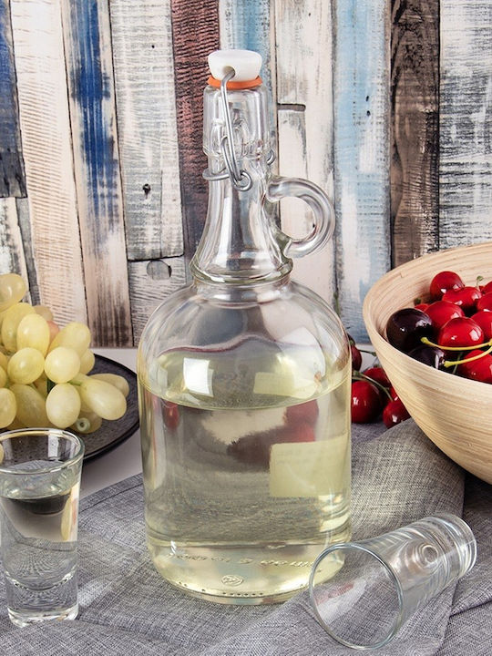 Orion Glass Liqueur Serving Decanter 26cm with Stopper Transparent 1000ml