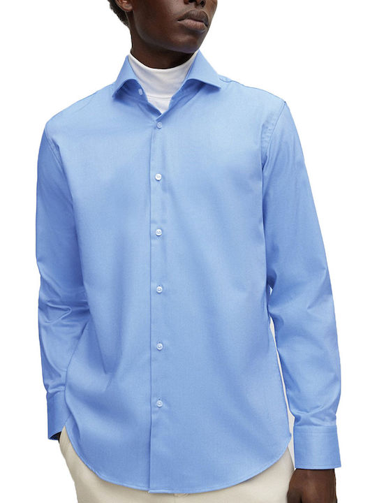 Boss Baumwolle Hemd Hellblau