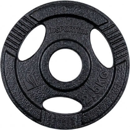 inSPORTline Δίσκος Ολυμπιακού Τύπου 1 x 2.5kg Φ50mm με Λαβές