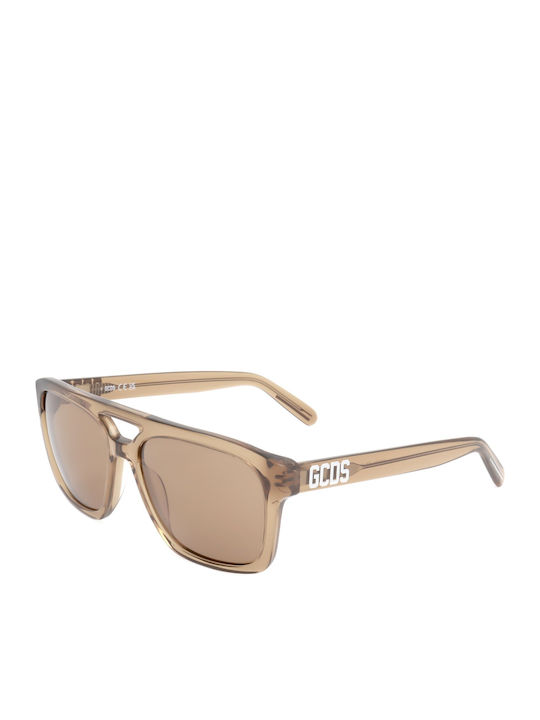 GCDS Unisex Sunglasses With Brown Frame And Brown Lens GC-1066172