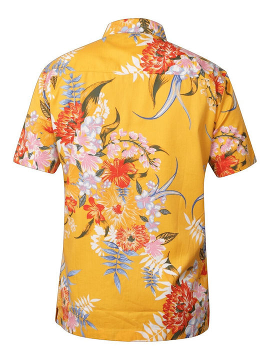 Superdry D4 Ovin Hawaiian Πουκαμισο M4010353a-2dw-anemone Yellow