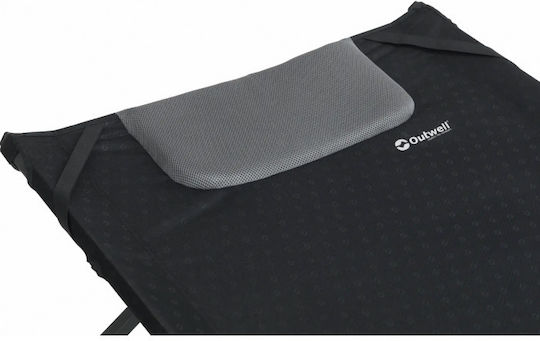 Laguna Hills Folding Guest Bed Campaign Single Black 208x80x50cm