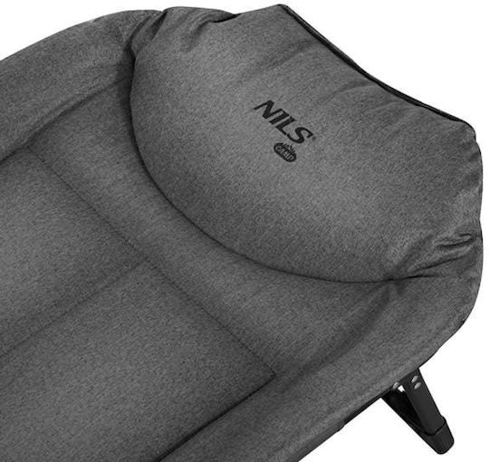 Nils Foldable Guest Bed Campaign Single Gray 200x60cm