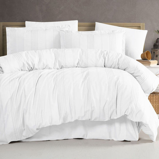 Clasy Home Σετ Διπλή 200x220cm Λευκή