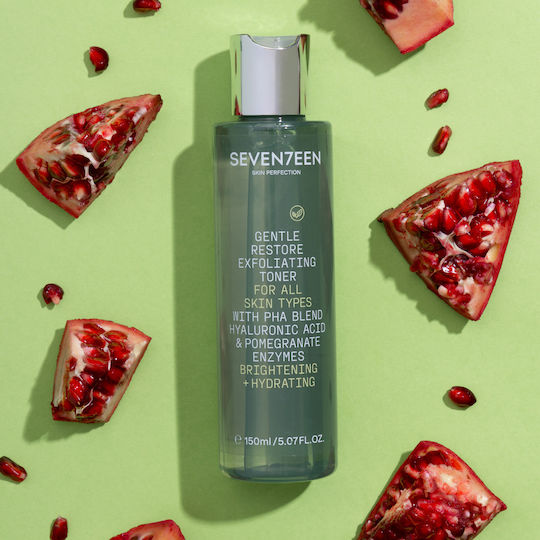 Seventeen Gentle Restore Exfoliating Facial Toning Liquid with Hyaluronic Acid & PHA 150ml