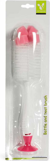 Cangaroo Cleaning Brush for Baby Bottles Pink 1pcs