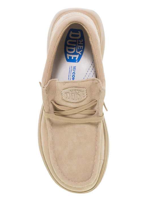 Wally Suede Men's Loafers In Brown Colour