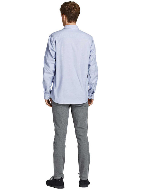 Jack & Jones Βαμβακερό Πουκάμισο Cashmere Blue