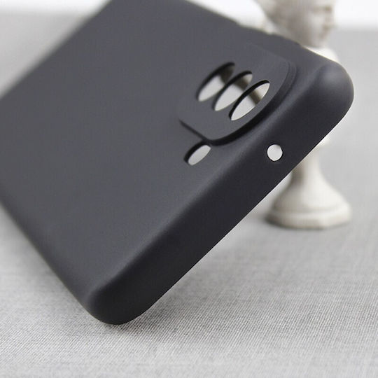 Case Huawei Nova Y70 Flippy Liquid Silicone Microfiber Interior Shockproof Protection Black