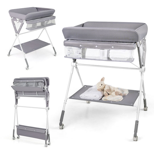 Costway Travel Changing Pad from Grey Fabric