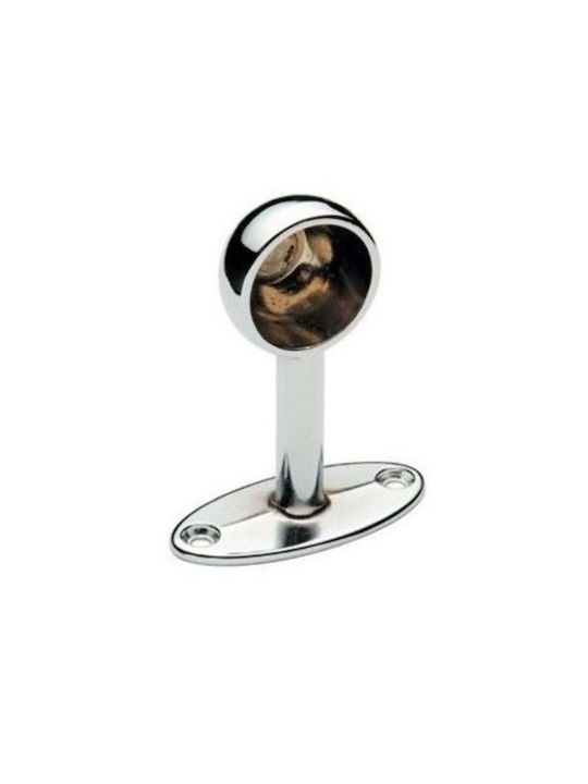 Sockel Der Vorhangschiene Wand Silber