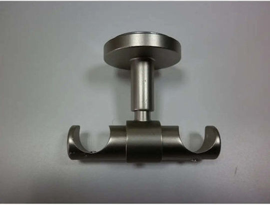 Gardinia Silver Wall Curtain Rail Base