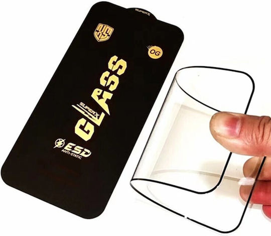 Folie Protectie Ecran Sticla Temperata Honor 400 Pro Flippy Esd Antistatica Tempered Glass Super-x Privacy Cu Margini Negre Rezistenta La Zgarieturi 0.35 Mm Transparenta