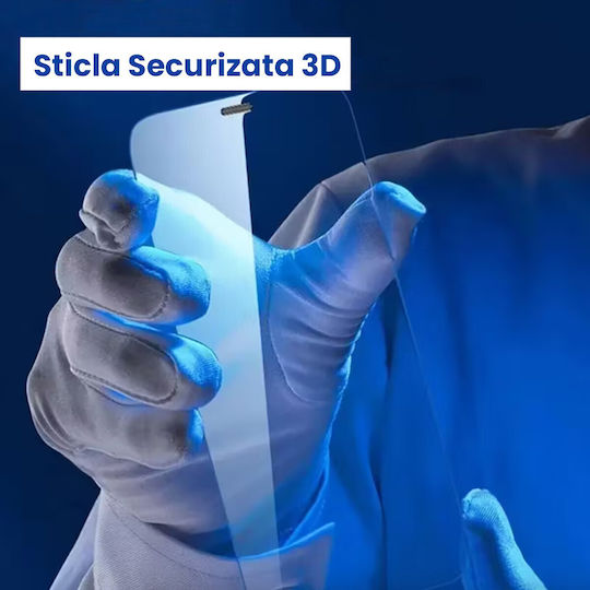 Folie Protectie Sticla Securizata Realme 12+ Flippy 3D Tempered Glass Inalta Definitie Ultra Clara 2.5 HD Margini Curbe 0.3 MM Anti-zgarieturi Fara Buze Transparenta