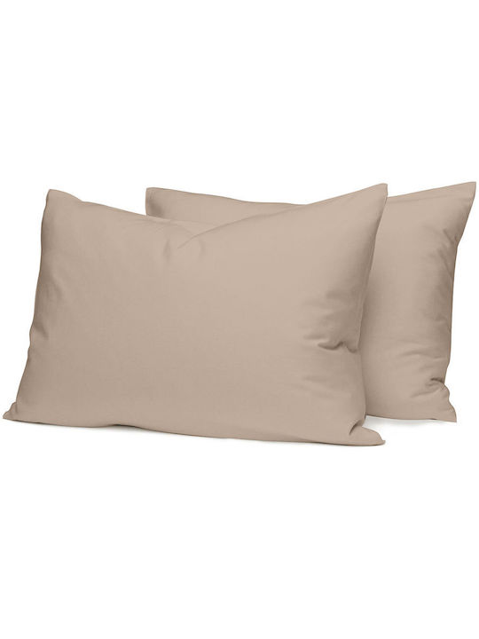 Sunshine Παπλωματοθήκη Βαμβακερή Μονή 170x250 Cotton Feelings 119 Mocha