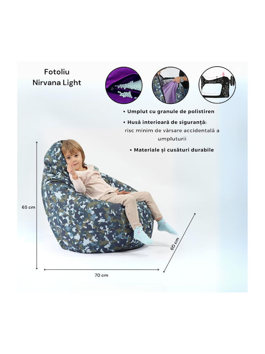 Pear Waterproof Lilac Bean Bag Chair 70x60x65cm