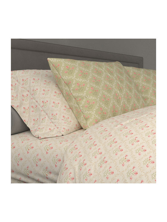 Charalambidis Textiles Husă Pentru Pilotă Dublă 200x240 Salonica Verde