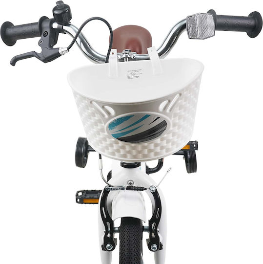 vidaXL 12" Kinderfahrrad Stadt Weiß