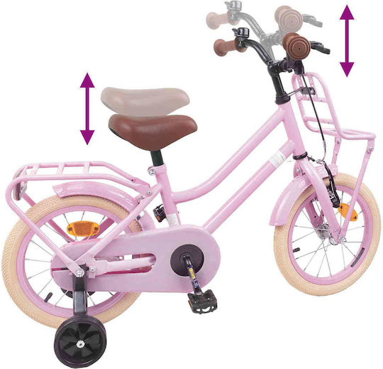vidaXL 14" Детско Колело BMX Розово