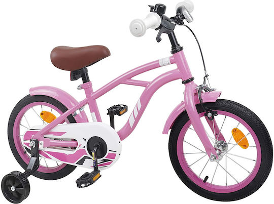 vidaXL 14" Детско Колело BMX Розово